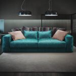 turquoise sofa low