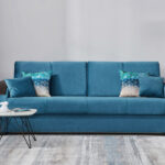 turquoise sofa long