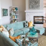 turquoise sofa pale