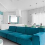 turquoise sofa wide