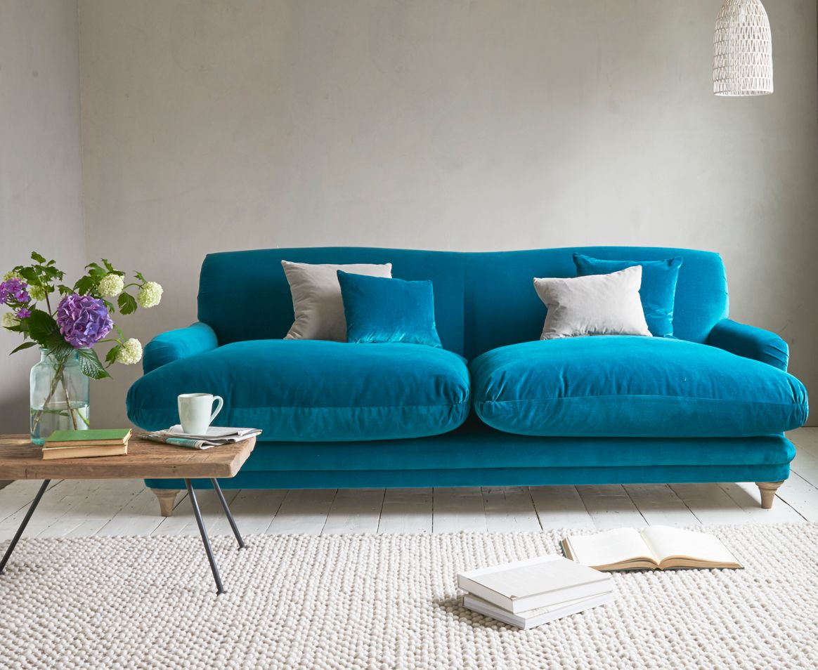 ravna tirkizna sofa