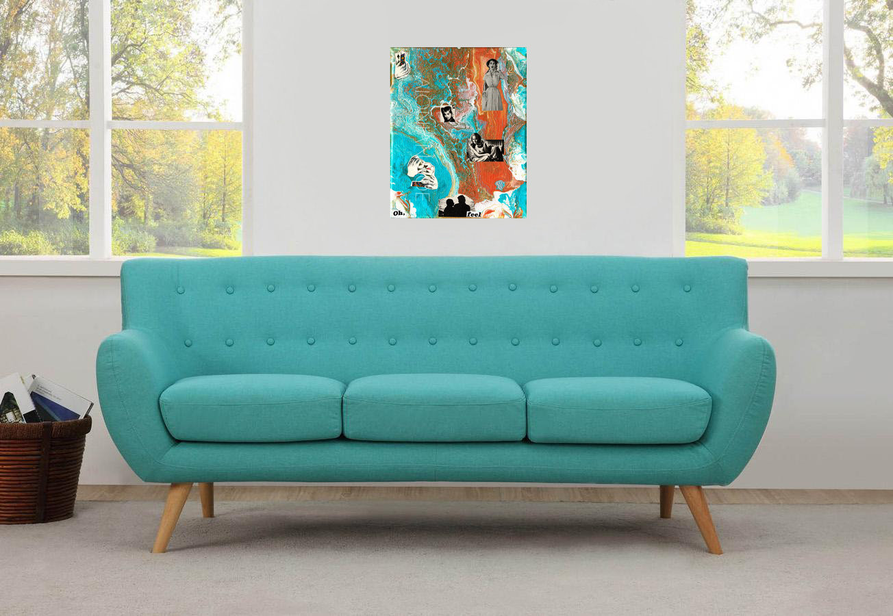 turquoise sofa design