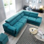 turquoise sofa top view