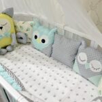 bed bumpers pastel