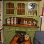 green kitchen sideboard