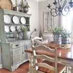 kitchen sideboard with plates