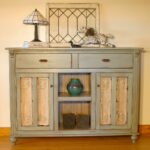 kitchen sideboard with lamp