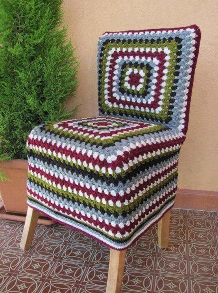 photo de couverture de chaise au crochet