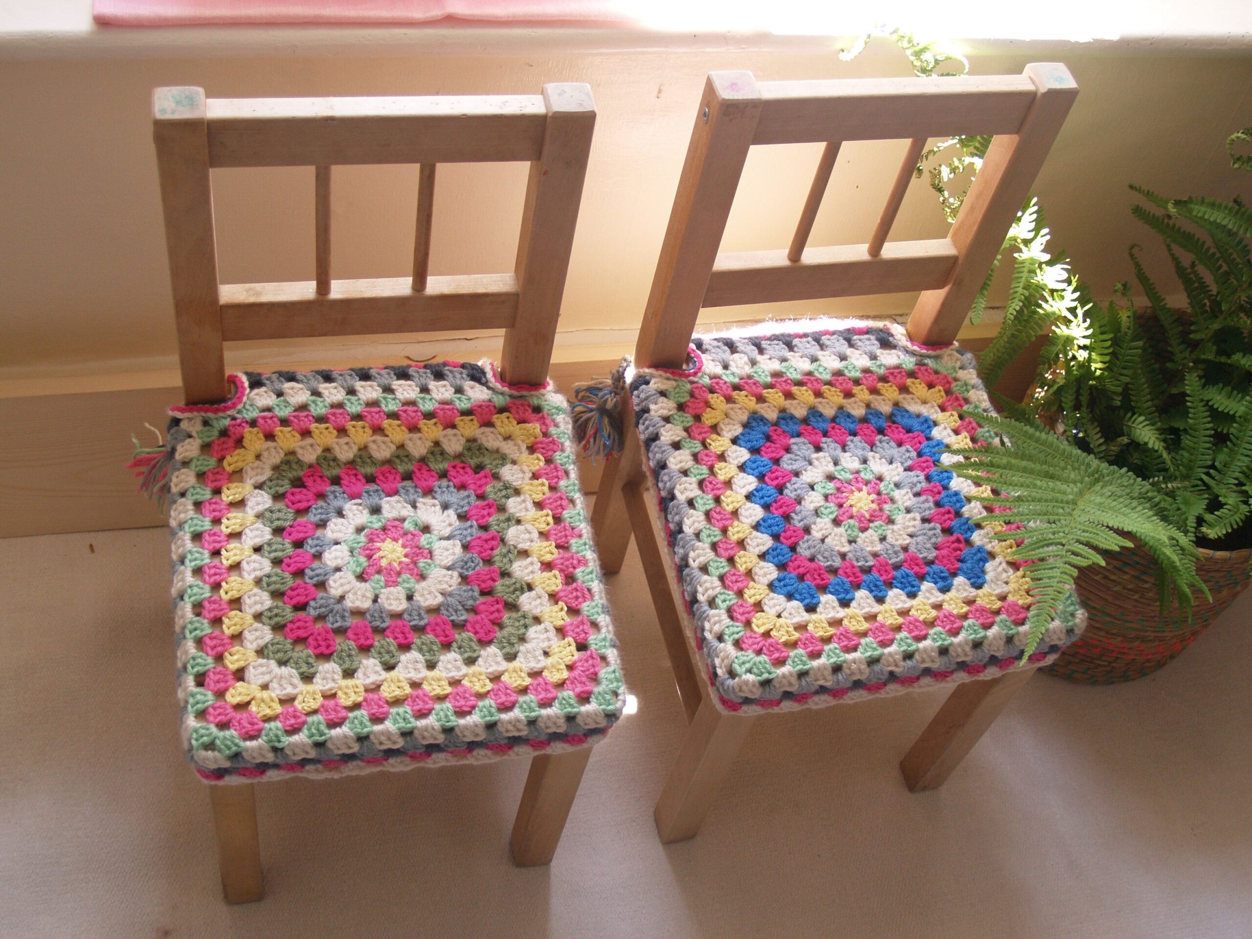 housse de chaise au crochet