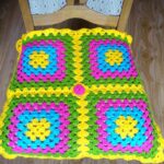 cover on the stool crochet interior