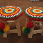 crochet stool cover design ideas