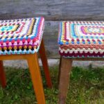 idées d'options de couverture de tabouret au crochet