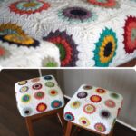 options d'idées de couverture de tabouret au crochet