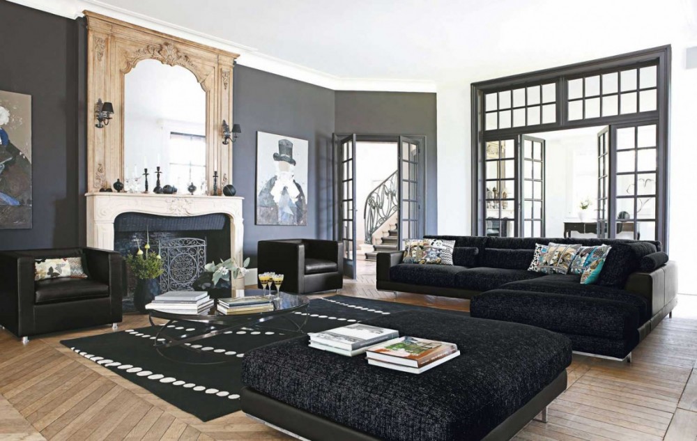 décor de meuble noir