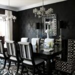 black furniture in the interior decor ideas