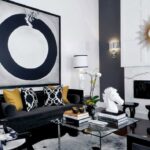 black furniture in the interior design