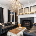 black furniture in the interior photo ideas