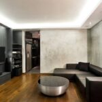 black furniture in the interior types of decor