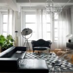 black furniture in the interior types of design