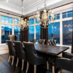 black furniture in the interior design options