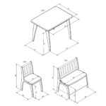 drawing of children's furniture