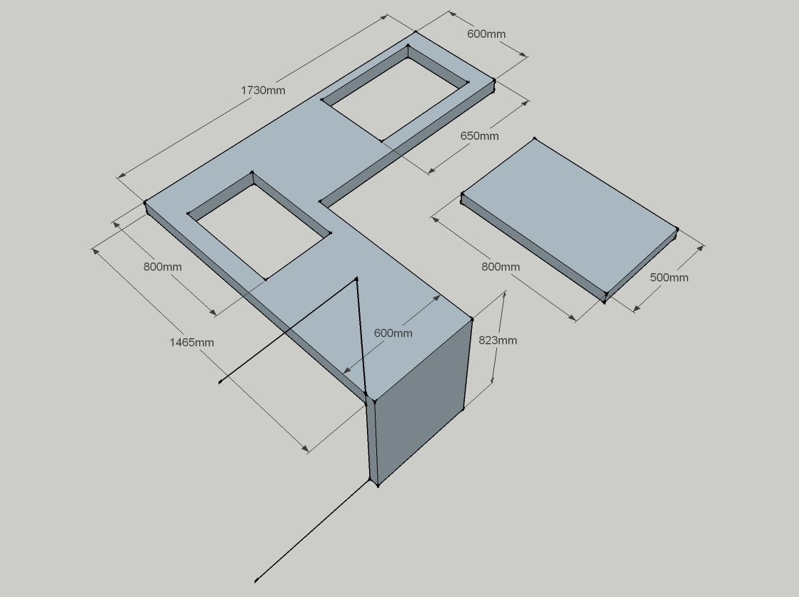 dessin de dessus de table