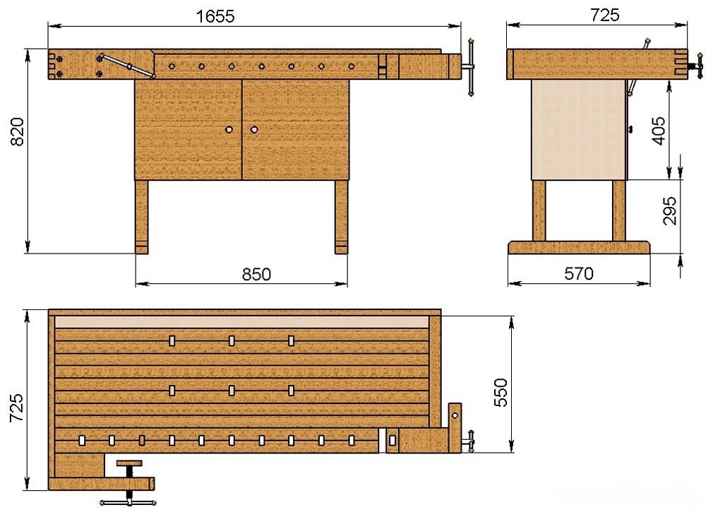 carpentry table drawing