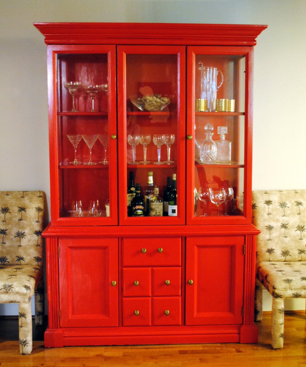 decor chest of drawers orange