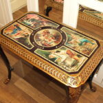 decoupage table picture