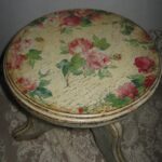 table decoupage rosette