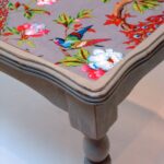 decoupage table bird