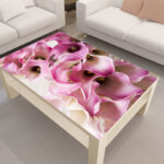 decoupage table lily