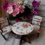 decoupage table coloring