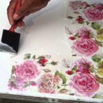 decoupage table to paint