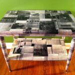 decoupage table gray