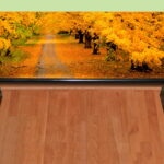 decoupage table autumn