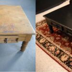 decoupage table square