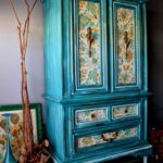 decor blue cabinet