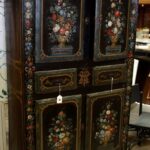 beautiful painted dark cabinet