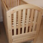 children's bed made of wood light