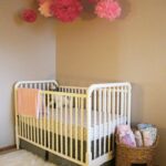 baby bed made of wood for a newborn