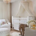 baby bed with elephant