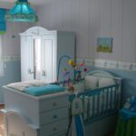 baby bed blue