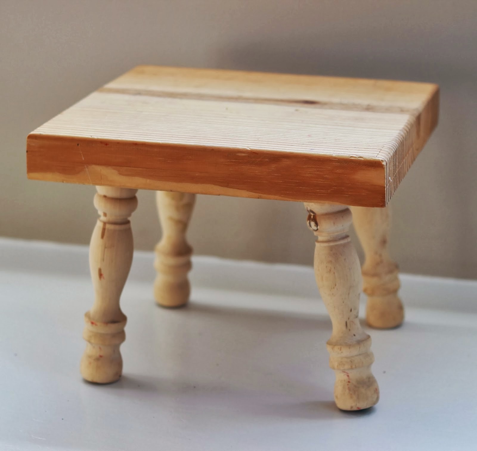 children's table made of natural wood