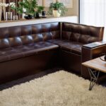 sofa made of eco-leather decor