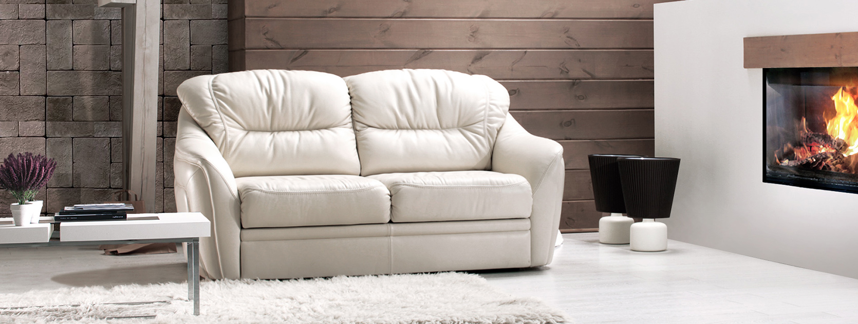 sofa made of eco-leather photo