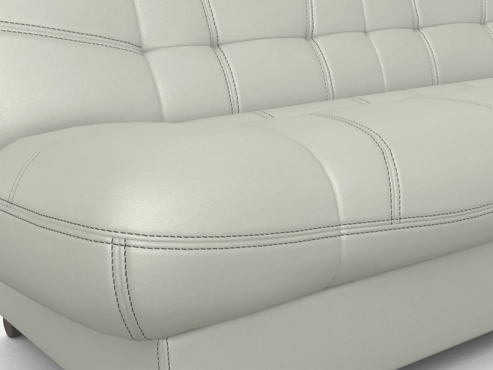 gray eco-leather sofa