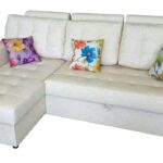 swivel sofa white with cushions