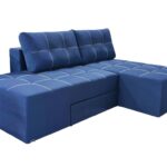 plava kutna sofa