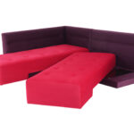 swivel sofa crimson